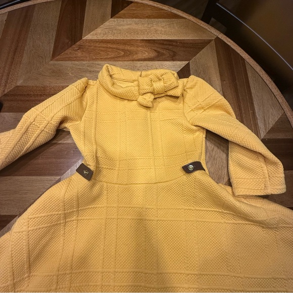 Janie and Jack Mustard Textured Dress - Picture 7 of 7